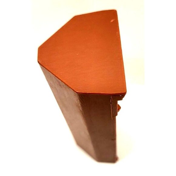 2005 Fisher-Price Loving Family Dollhouse Brown Corner Bookcase Book Shelf Curio - Picture 5 of 6